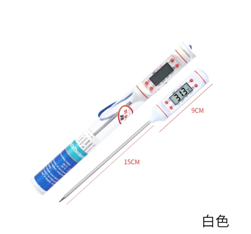 探针式温度计笔式温度表大屏幕电子数显食品中心温度计