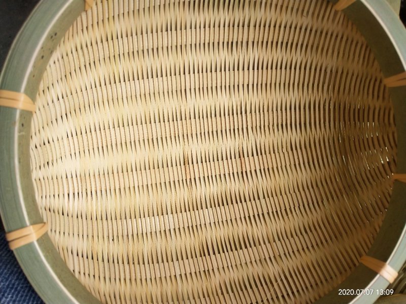 手工竹编家用果蔬收纳筐置物筐厨房半圆淘米篮洗菜篮圆形米捞