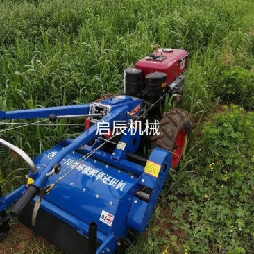 环保型新款玉米辣椒棉花秸秆杂草粉碎机秸秆还田机手扶拖拉机