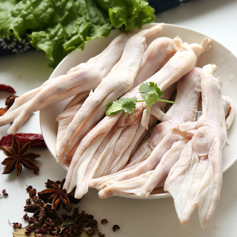新鲜生鸭掌鸭爪大鸭脚2斤4斤装冷冻批发生鸭爪子带骨卤菜烧