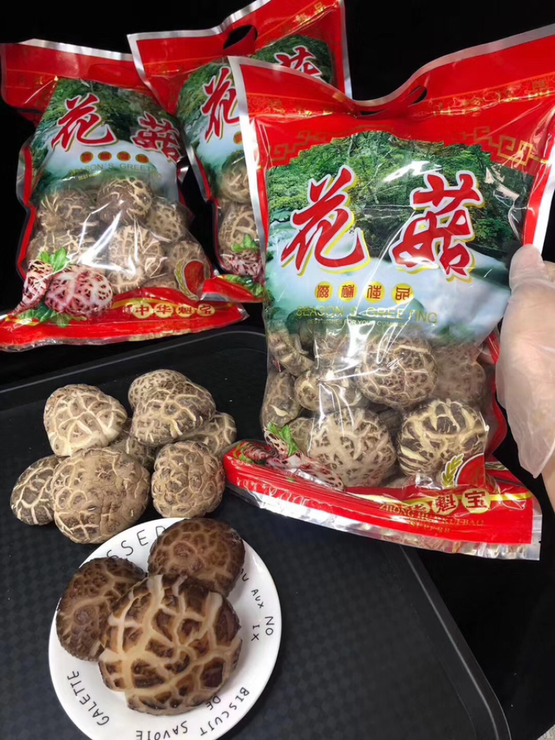 椴木花菇精选大花菇食用菌