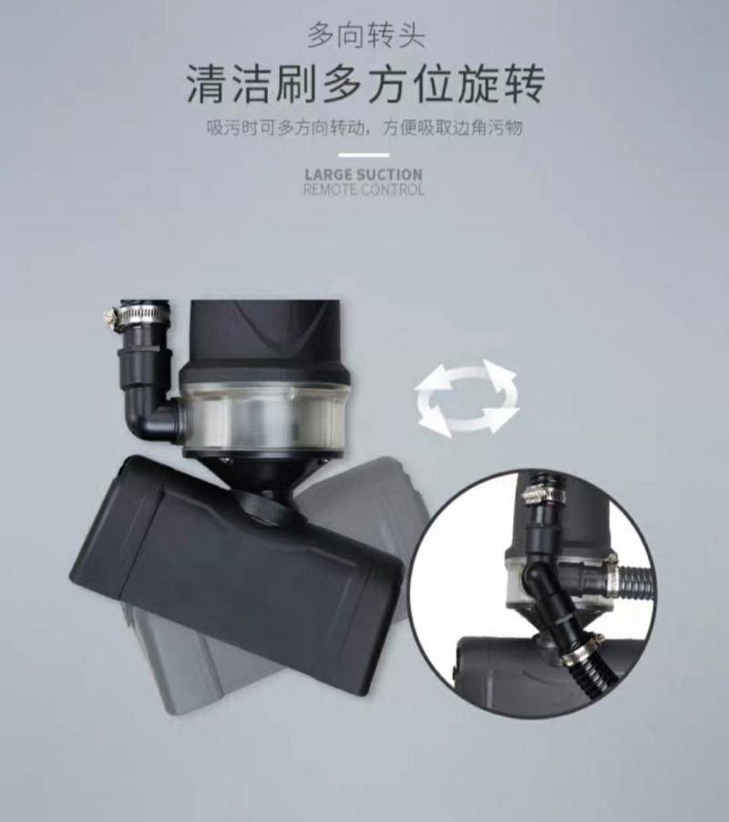 鱼池吸污机吸污器清理水池吸泥机清洁鱼粪抽水泵