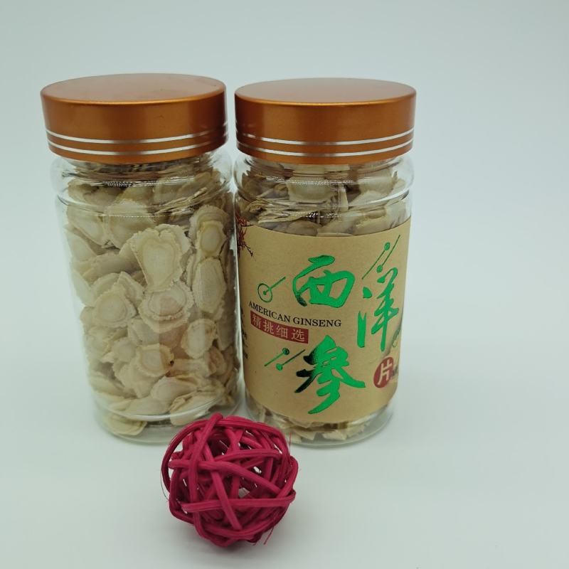 《西洋参片》长白山西洋参片花旗参东北特产参片买一送一