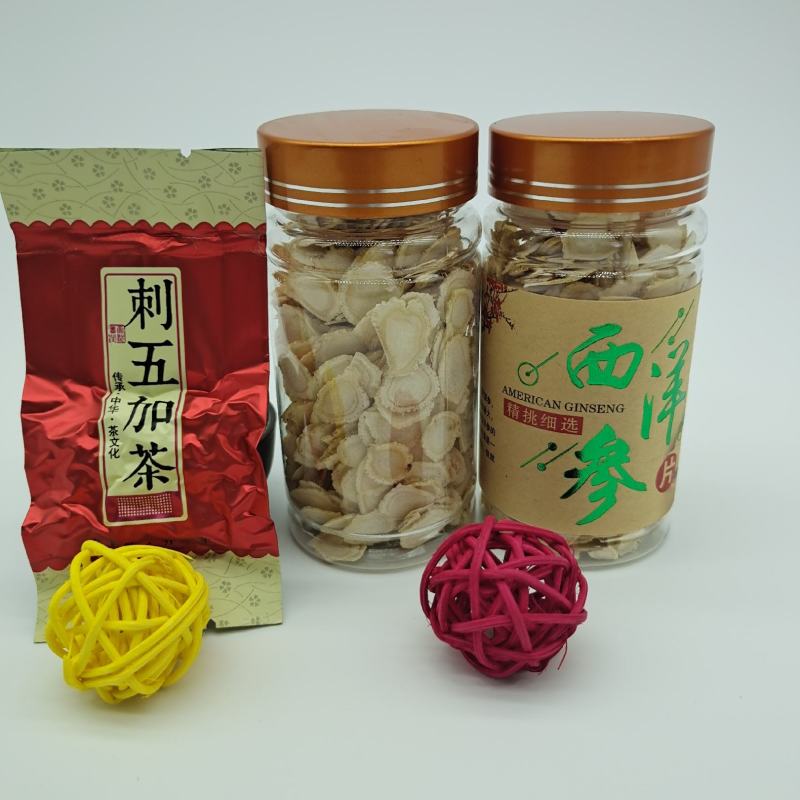 《西洋参片》长白山西洋参片花旗参东北特产参片买一送一