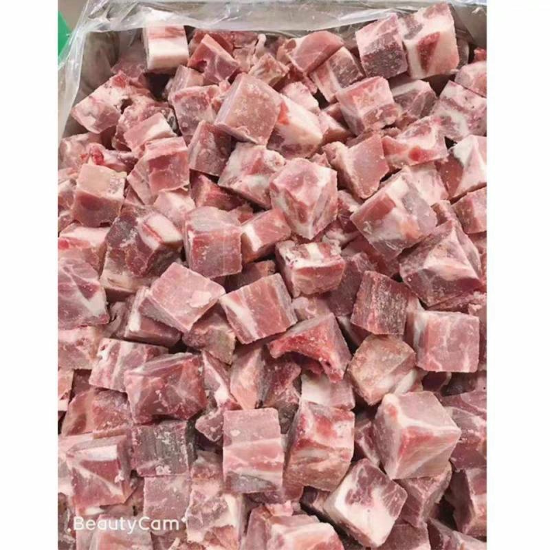 新鲜冷冻排骨粒20斤/箱多肉猪排骨猪前排人工切割饭