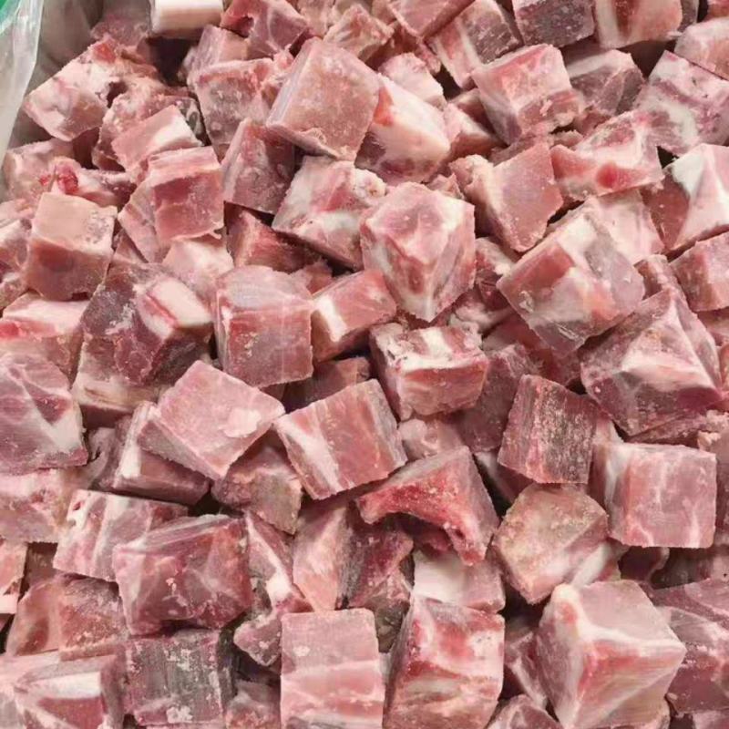 新鲜冷冻排骨粒20斤/箱多肉猪排骨猪前排人工切割饭