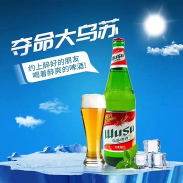 新疆夺命大乌苏啤酒620ml*12瓶