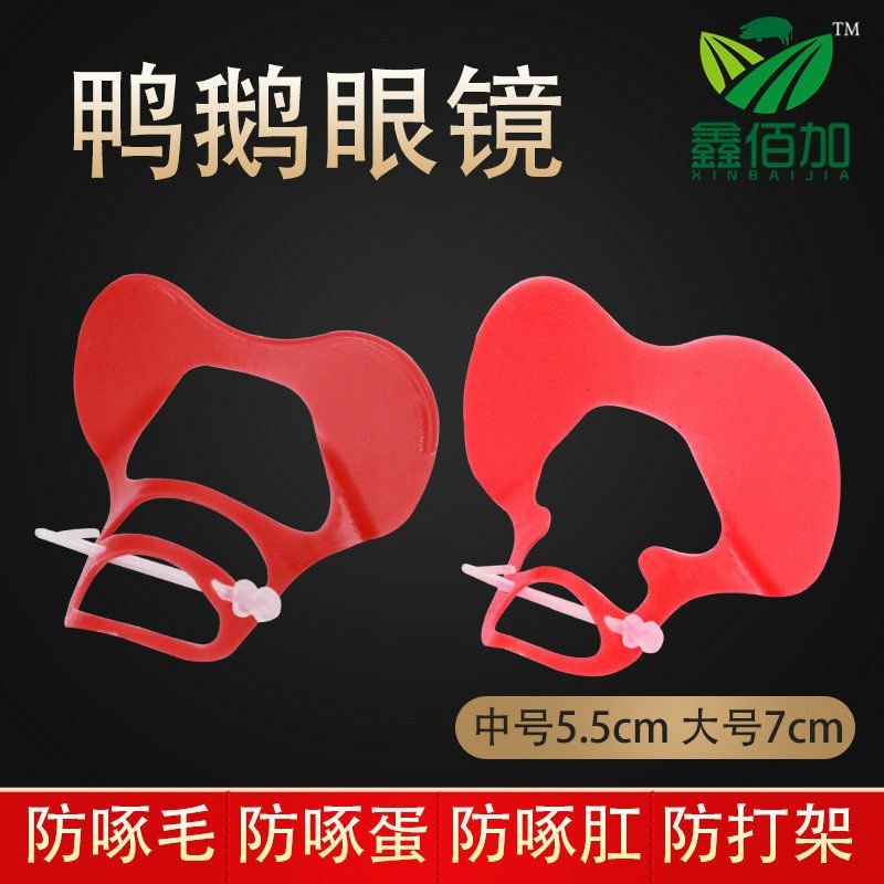 鸭用眼镜鸭眼罩鸭用防啄眼镜鸭子防啄眼镜肉鸭眼镜