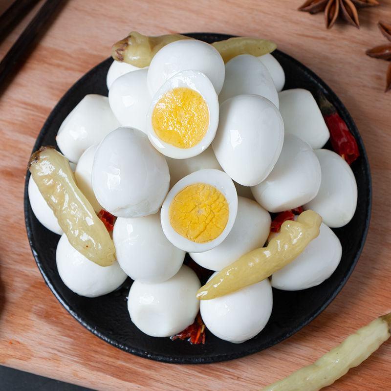 20枚-152枚无壳泡椒鹌鹑蛋多规格零食真空包装食品休闲
