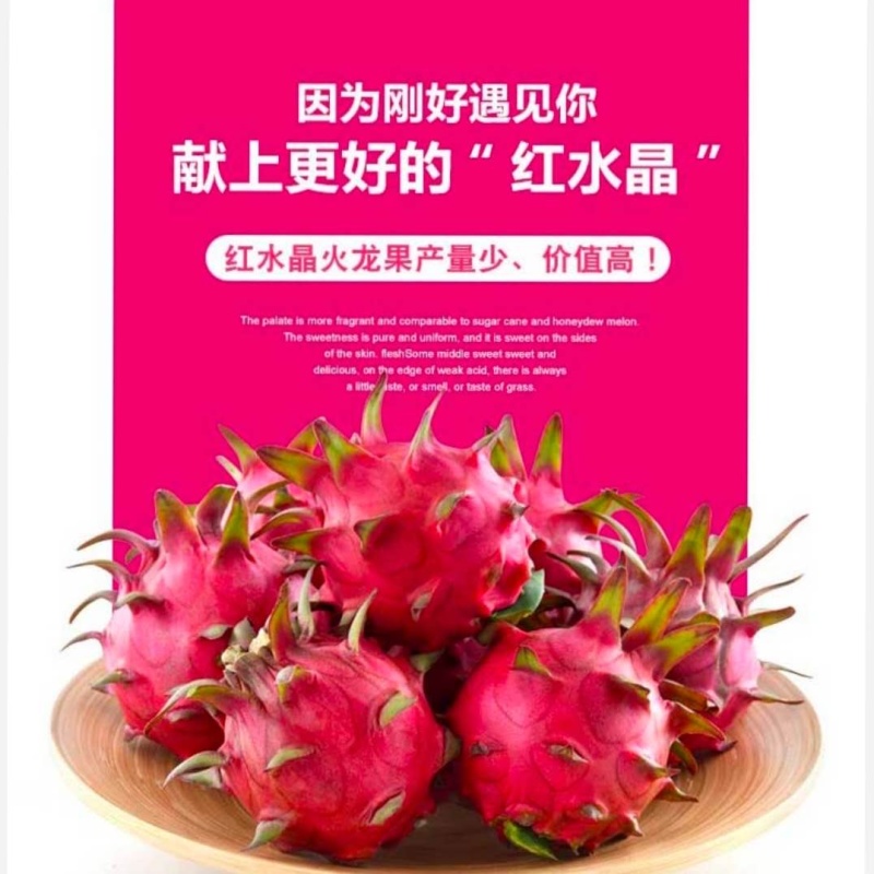 水晶火龙果水晶仙蜜果红心火龙果