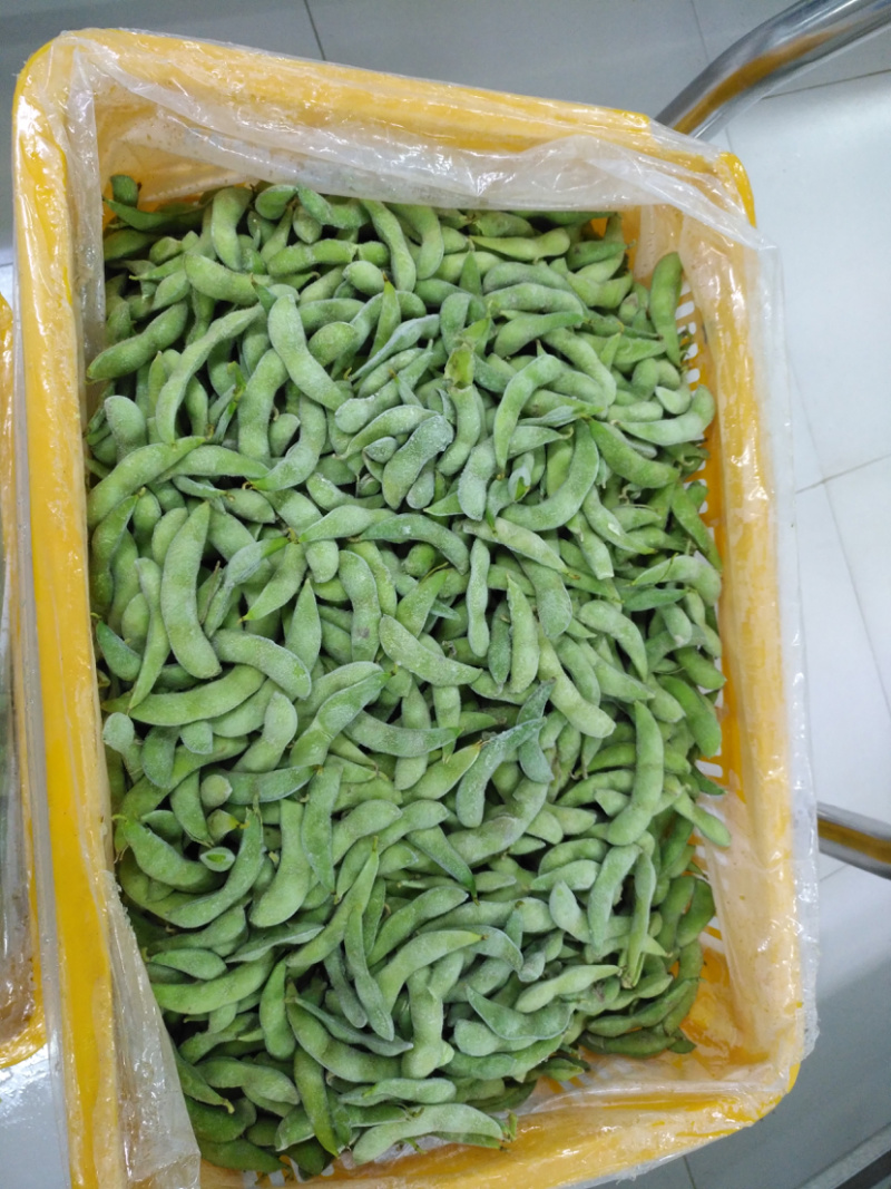 速冻盐水毛豆荚工厂发货批发价一手货源，纯香料卤煮毛豆