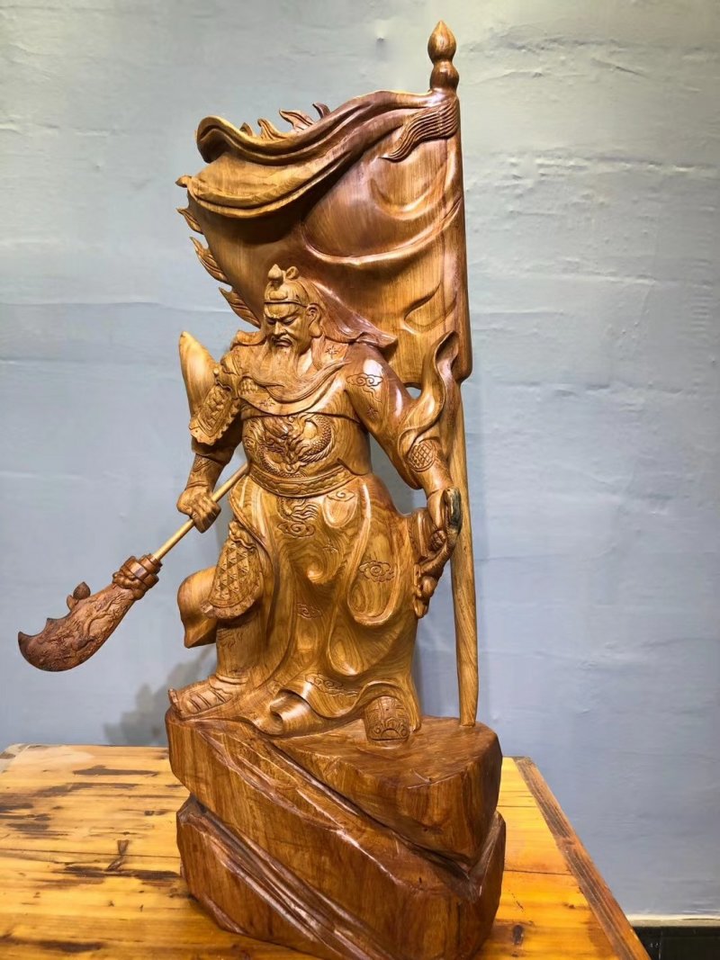 根雕木雕关公花梨木摆件根雕艺术品工艺品