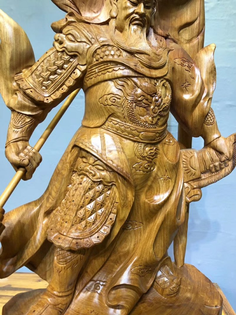 根雕木雕关公花梨木摆件根雕艺术品工艺品
