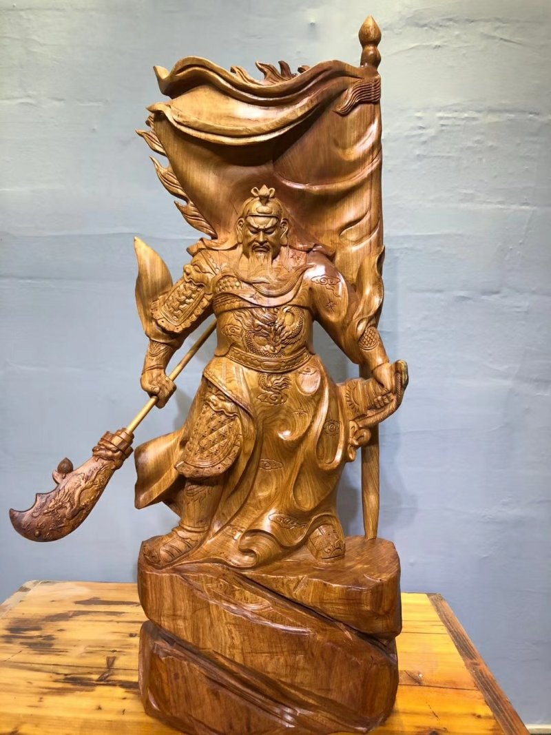 根雕木雕关公花梨木摆件根雕艺术品工艺品