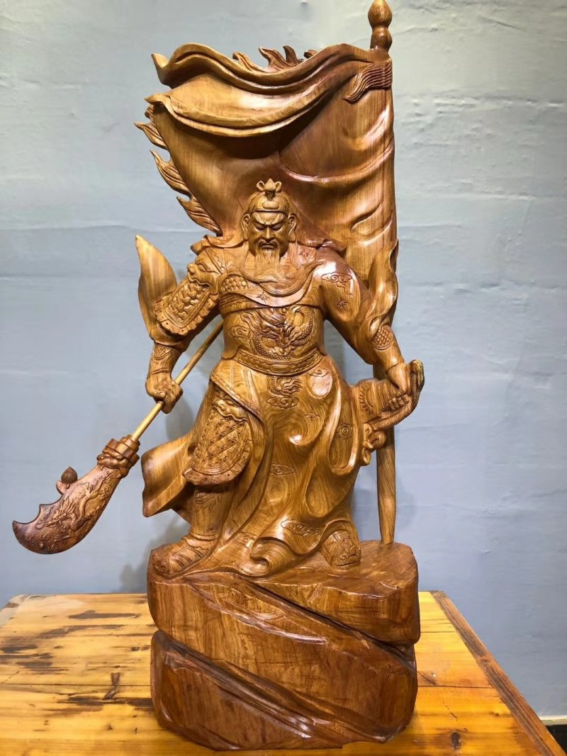 根雕木雕关公花梨木摆件根雕艺术品工艺品