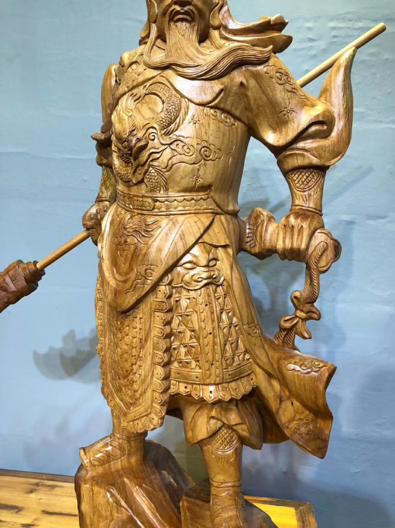 根雕木雕关公花梨木根雕艺术品礼物摆件纯手工镇宅
