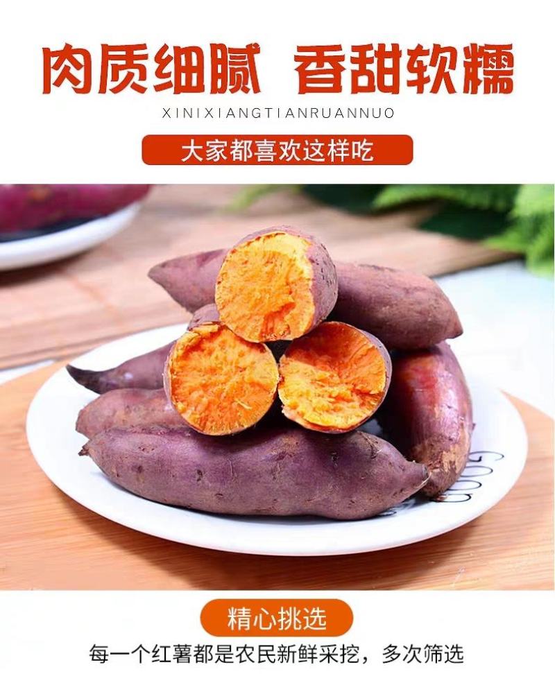 【现挖现发】新鲜红薯蜜薯烟薯沙地黄心红薯一件代发