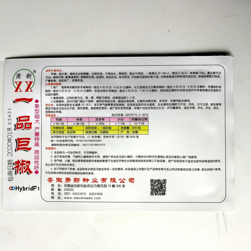 一品巨椒辣椒种子早熟超大果抗病性强