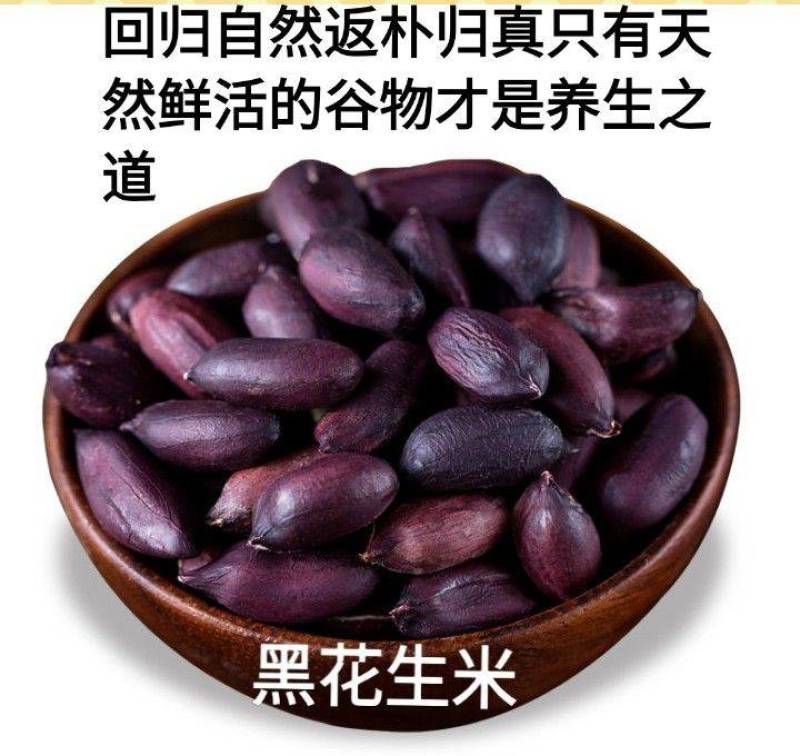 黑花生稀少黑花生富硒黑花生逢黑必补黑花生5斤装包邮