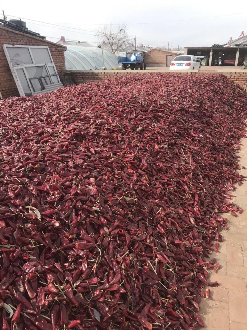 红干辣椒精品北京红干辣椒千斤红花皮落地椒