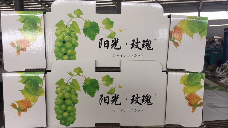 彩印纸箱，水果箱，阳光玫瑰纸箱
