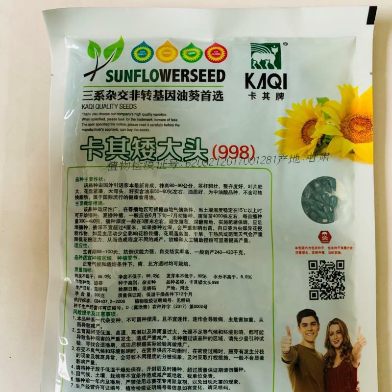 高油矮大头种子油葵种子向日葵种子大田出油高葵花籽蔬菜种孑