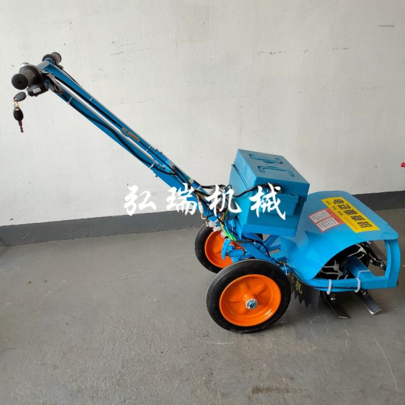 批发48V插电手推式电动除草机多功能松土机，效果好