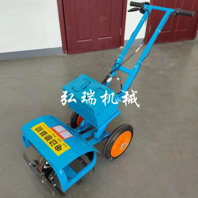 批发48V插电手推式电动除草机多功能松土机，效果好