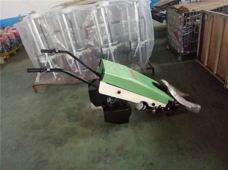 韭菜收割机小型茴香蒲公英整齐铺放手推电动可入土韭菜收割机
