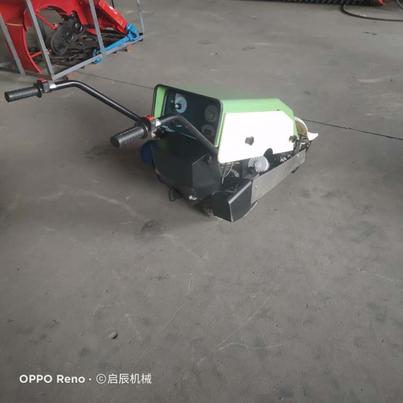 韭菜收割机小型茴香蒲公英整齐铺放手推电动可入土韭菜收割机