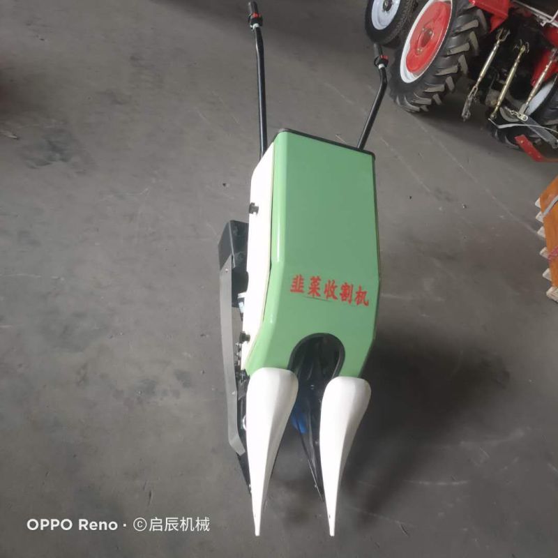 韭菜收割机小型茴香蒲公英整齐铺放手推电动可入土韭菜收割机