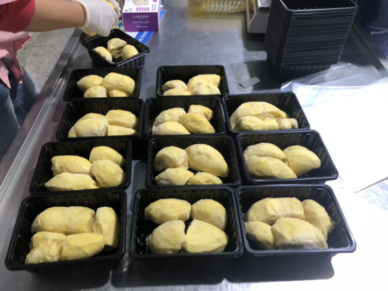 小妹仔盒装500克冷冻榴莲肉