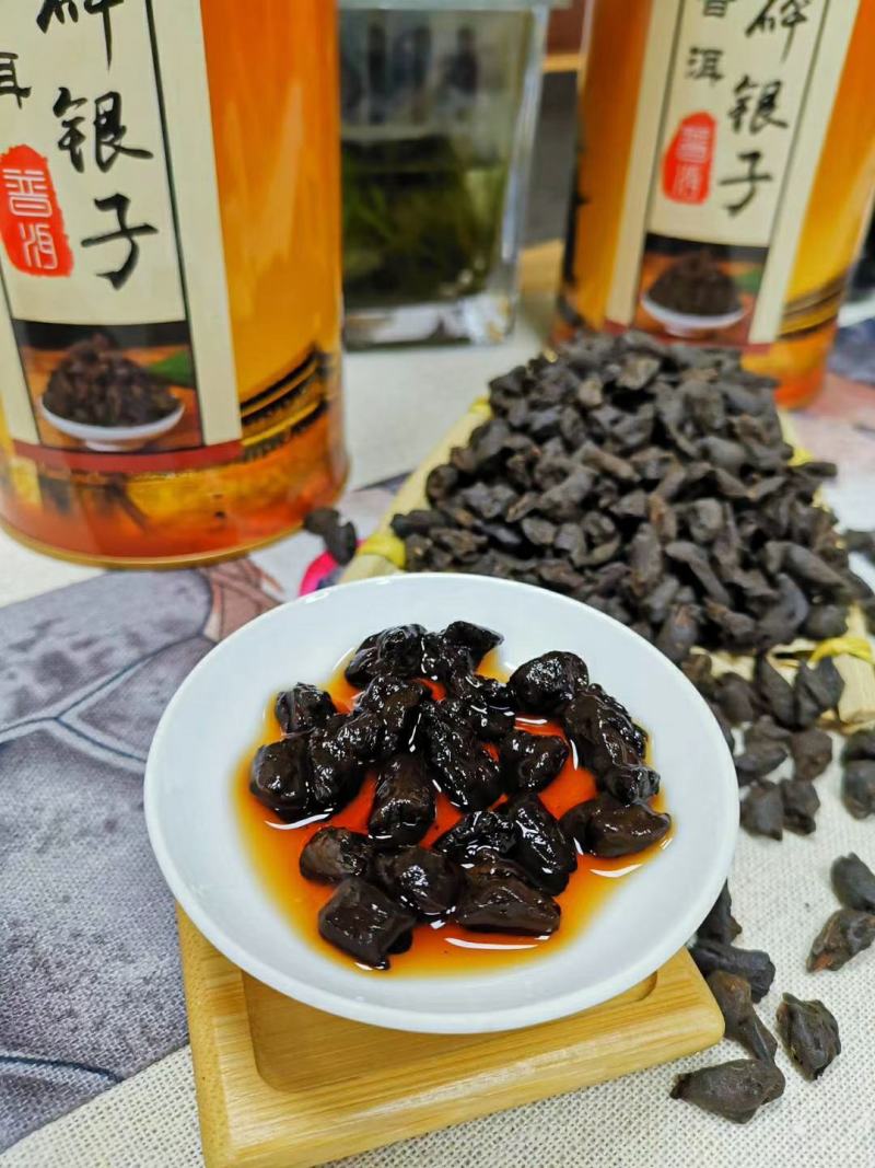 碎银子（茶化石）普洱熟茶，糯香十足，入口醇厚浓郁，很耐泡