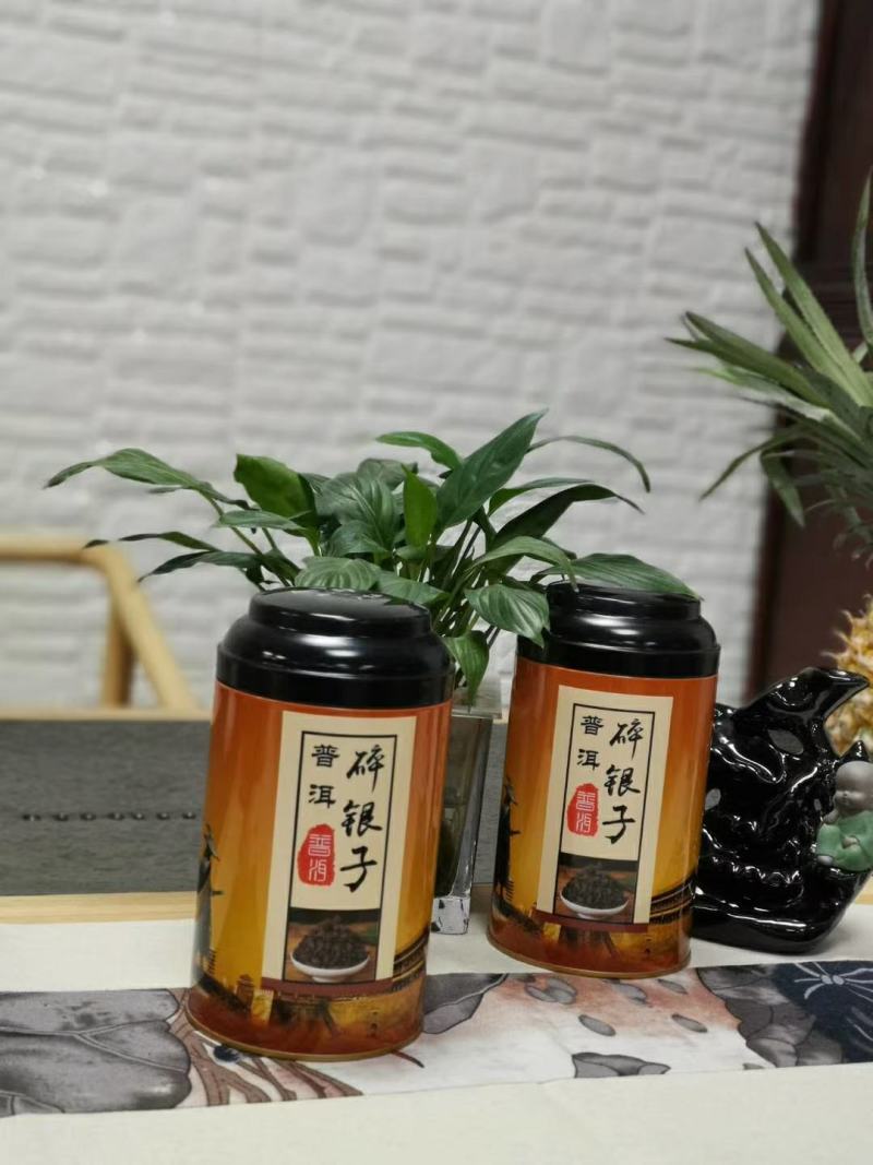 碎银子（茶化石）普洱熟茶，糯香十足，入口醇厚浓郁，很耐泡