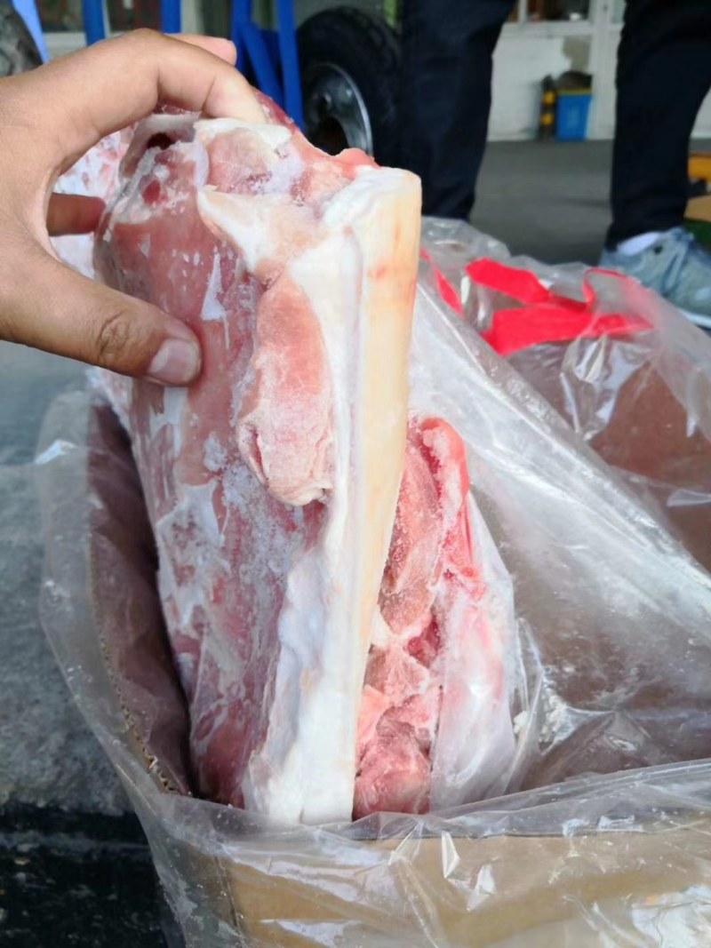【高质量】后上五花肉，一箱两片装手续齐全欢迎咨询