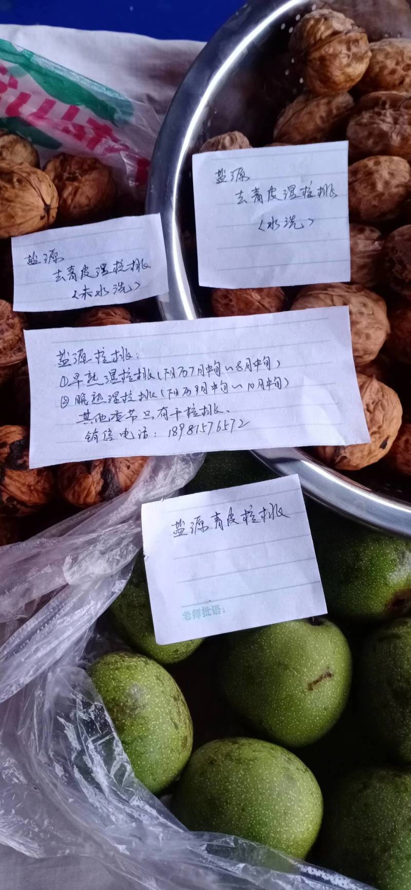 四川凉山盐源核桃大量上市了