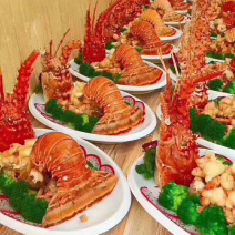 高端食材龙虾刺身酒席龙虾，个个鲜美，