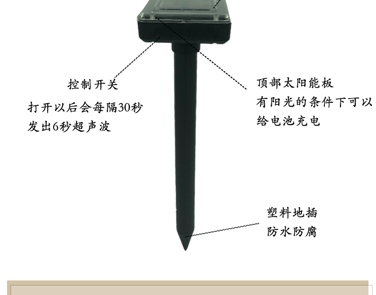 驱鼠驱she器超声波多功能驱鼠器草坪花园户外庭院