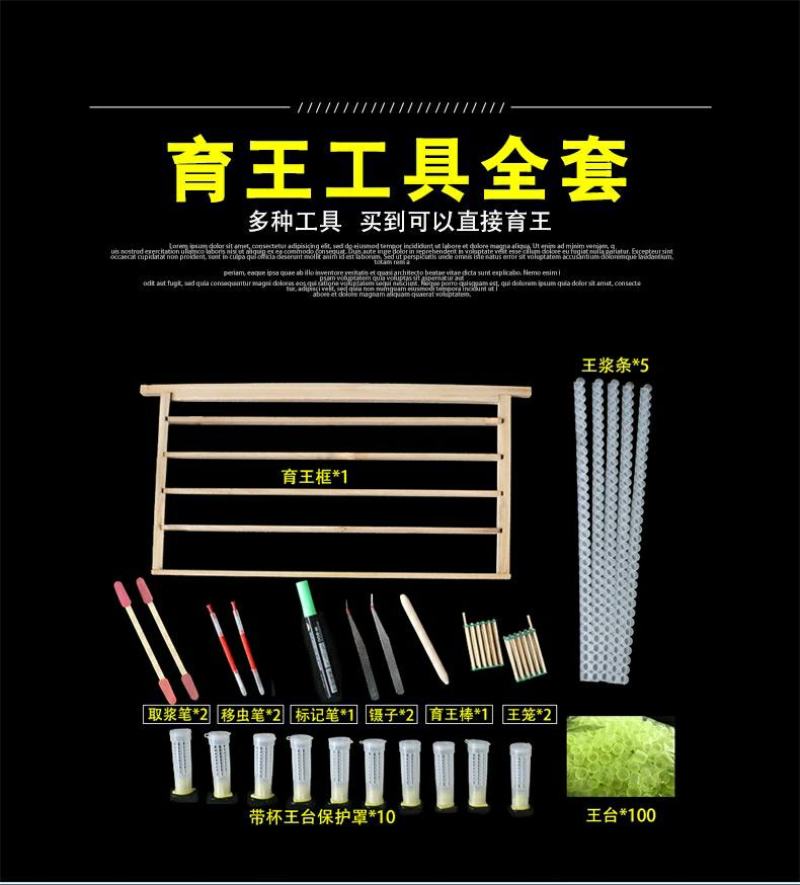 工具养蜂工具育王全套棒移虫针王台保护罩蜜蜂蜂箱包