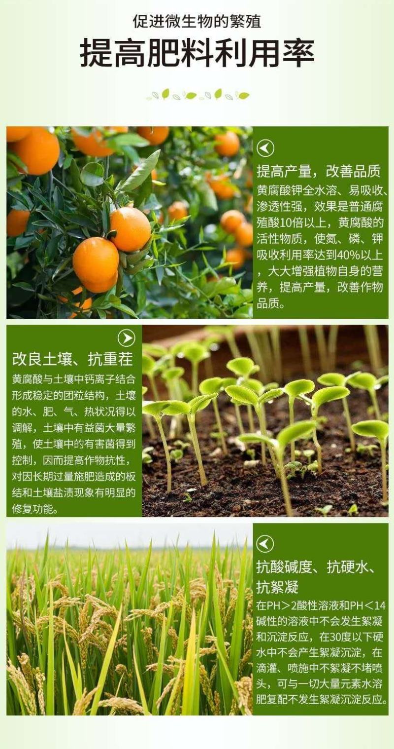 新疆矿源黄腐酸钾促生新根提苗壮棵提高品质生根粉