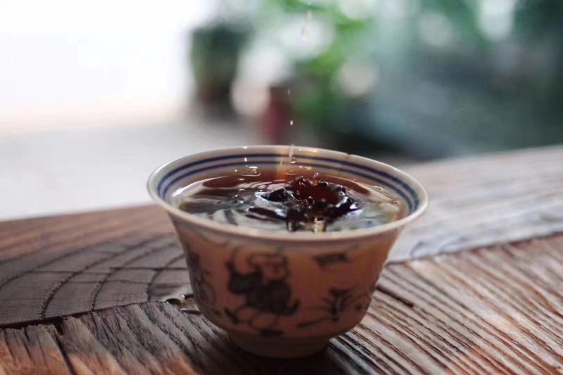 2019年正新会老树小青柑配五年陈老窖熟茶