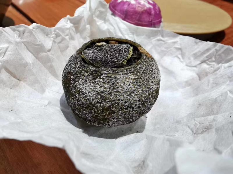 2019年正新会老树小青柑配五年陈老窖熟茶