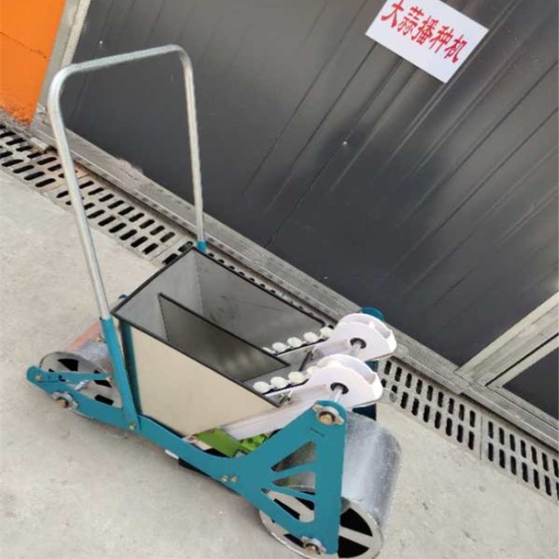 人力手推式单行大蒜播种机种蒜机厂家直销