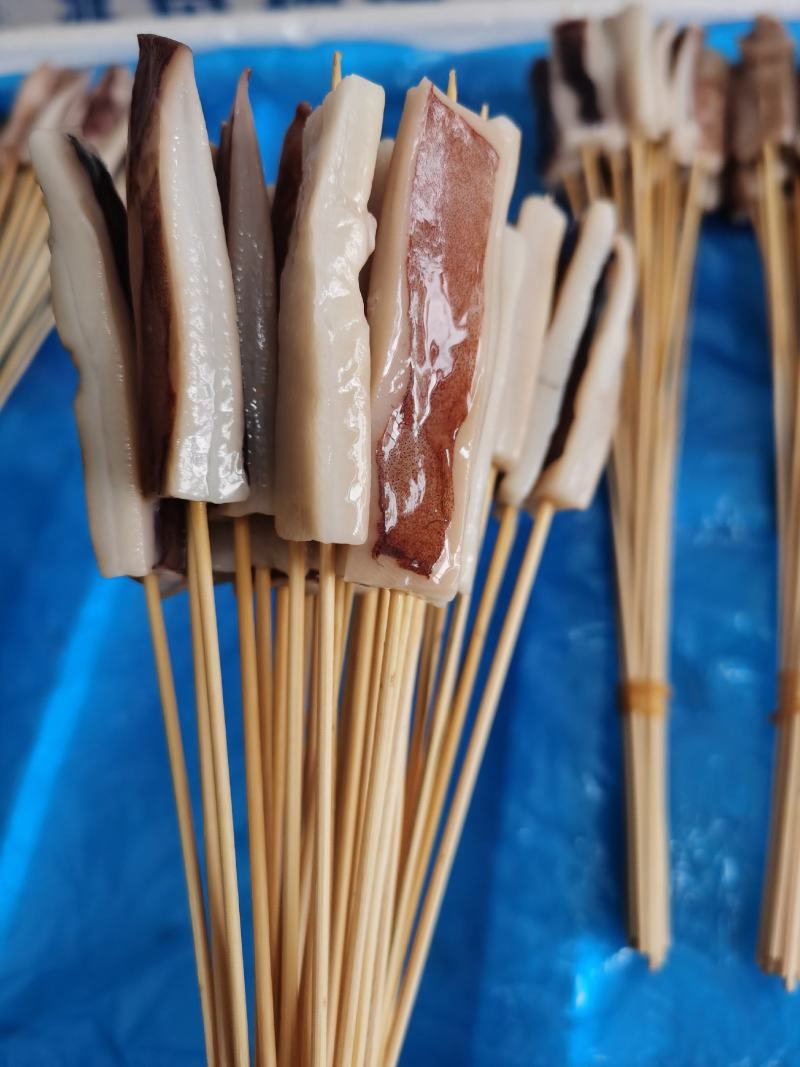 鱿鱼串鱿鱼小串鱿鱼手把串网红手把串鱿鱼，鱿鱼须串源头直发