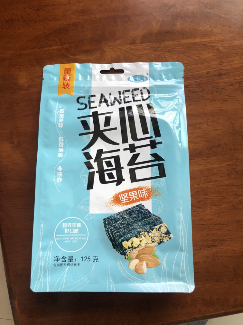 琦琳乐坚果夹心海苔，0防腐剂添加