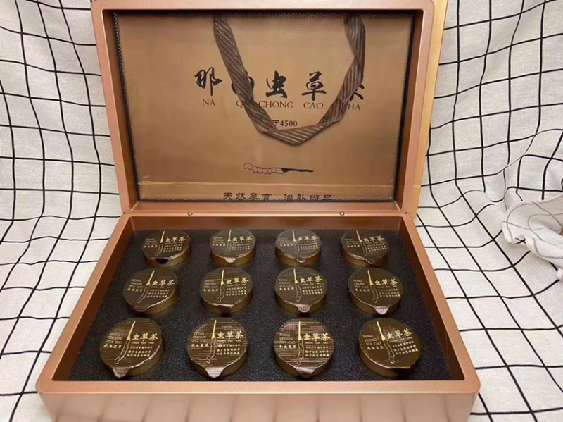 那曲虫草茶网红爆款小罐送礼冬虫夏草茶