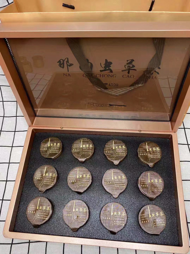 那曲虫草茶网红爆款小罐送礼冬虫夏草茶