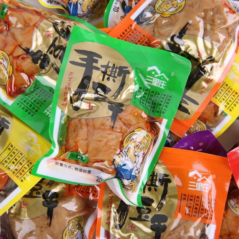 手撕豆干休闲零食五香麻辣豆腐干素肉香辣条豆干零食小吃散称