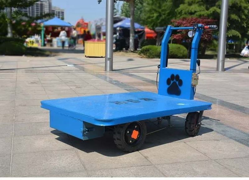 四轮小推车平板运输车拉货搬运车超市工地用大载重运输车