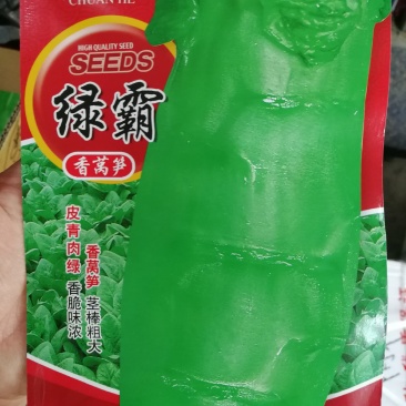 绿霸红笋莴笋种子叶片厚实口感脆嫩采收期长口感爽脆
